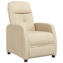 Cream Fabric Recliner by vidaXL, Armchairs - Ref: Foro24-289825, Price: 172,63 €, Discount: %