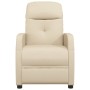 Cream Fabric Recliner by vidaXL, Armchairs - Ref: Foro24-289825, Price: 172,63 €, Discount: %