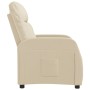 Cream Fabric Recliner by vidaXL, Armchairs - Ref: Foro24-289825, Price: 172,63 €, Discount: %