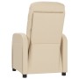 Cream Fabric Recliner by vidaXL, Armchairs - Ref: Foro24-289825, Price: 172,63 €, Discount: %