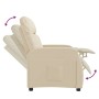 Cream Fabric Recliner by vidaXL, Armchairs - Ref: Foro24-289825, Price: 172,63 €, Discount: %