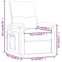 Sillón de masaje de tela morado de vidaXL, Sillones de masaje eléctricos - Ref: Foro24-342465, Precio: 172,26 €, Descuento: %