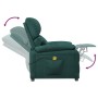 Sillón de masaje de tela verde oscuro de vidaXL, Sillones de masaje eléctricos - Ref: Foro24-342464, Precio: 273,15 €, Descue...