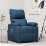 Sillón de masaje de tela azul de vidaXL, Sillones de masaje eléctricos - Ref: Foro24-348478, Precio: 250,41 €, Descuento: %