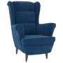 Sillón de terciopelo azul de vidaXL, Sillones - Ref: Foro24-324058, Precio: 225,33 €, Descuento: %