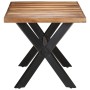 Mesa de comedor de madera acacia acabado miel 160x80x75 cm de vidaXL, Mesas de cocina y de comedor - Ref: Foro24-321547, Prec...