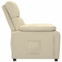 Cream Fabric Recliner by vidaXL, Armchairs - Ref: Foro24-289671, Price: 288,00 €, Discount: %