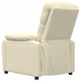 Cream Fabric Recliner by vidaXL, Armchairs - Ref: Foro24-289671, Price: 288,00 €, Discount: %