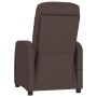 Sillón de masaje eléctrico tela marrón oscuro de vidaXL, Sillones de masaje eléctricos - Ref: Foro24-289831, Precio: 221,12 €...