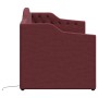 Sofá cama con colchón USB de tela morado 90x200 cm de vidaXL, Camas y somieres - Ref: Foro24-3080289, Precio: 363,99 €, Descu...