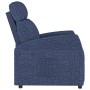 Sillón reclinable de tela azul de vidaXL, Sillones - Ref: Foro24-341697, Precio: 220,63 €, Descuento: %