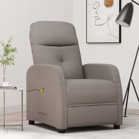 Taupe gray fabric reclining massage chair by vidaXL, Electric massage chairs - Ref: Foro24-289834, Price: 191,99 €, Discount: %