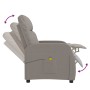 Taupe gray fabric reclining massage chair by vidaXL, Electric massage chairs - Ref: Foro24-289834, Price: 191,99 €, Discount: %