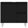 Armario de baño madera contrachapada negro 65x33x60 cm de vidaXL, Tocadores de baño - Ref: Foro24-831605, Precio: 57,39 €, De...