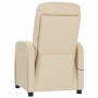 Cream fabric massage chair by vidaXL, Electric massage chairs - Ref: Foro24-289835, Price: 152,21 €, Discount: %