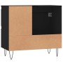 Armario de baño madera contrachapada negro 65x33x60 cm de vidaXL, Tocadores de baño - Ref: Foro24-831605, Precio: 57,39 €, De...