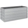 Silver galvanized steel flower bed 100x40x45 cm by vidaXL, Pots and planters - Ref: Foro24-316897, Price: 31,64 €, Discount: %