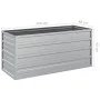 Silver galvanized steel flower bed 100x40x45 cm by vidaXL, Pots and planters - Ref: Foro24-316897, Price: 31,64 €, Discount: %