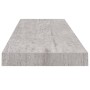 Estante flotante pared 2 uds MDF gris hormigón 80x23,5x3,8 cm de vidaXL, Estantes y estanterías - Ref: Foro24-326601, Precio:...