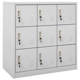 Light gray steel locker cabinet 90x45x92.5 cm by vidaXL, Lockers and storage cabinets - Ref: Foro24-336440, Price: 230,31 €, ...