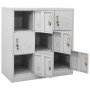 Light gray steel locker cabinet 90x45x92.5 cm by vidaXL, Lockers and storage cabinets - Ref: Foro24-336440, Price: 233,35 €, ...