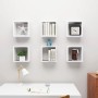 Cube wall shelves 6 units white 30x15x30 cm by vidaXL, Shelves and shelves - Ref: Foro24-807000, Price: 51,88 €, Discount: %