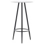 High table and bar stools set 5 pieces black synthetic leather by vidaXL, Furniture sets for kitchens and dining rooms - Ref:...