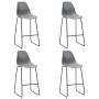 5-piece gray plastic high table and stools set by vidaXL, Furniture sets for kitchens and dining rooms - Ref: Foro24-279763, ...