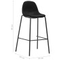 Juego de mesa alta y taburetes 5 piezas tela negra de vidaXL, muebles para cocinas y comedores - Ref: Foro24-3051138, Precio:...