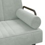 L-förmiges Schlafsofa aus hellgrauem Samt, 260 x 140 x 70 cm von vidaXL, Sofas - Ref: Foro24-3157242, Preis: 385,26 €, Rabatt: %