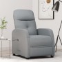 Sillón reclinable eléctrico tela gris claro de vidaXL, Sillones - Ref: Foro24-3073596, Precio: 200,32 €, Descuento: %