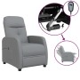 Sillón reclinable eléctrico tela gris claro de vidaXL, Sillones - Ref: Foro24-3073596, Precio: 200,32 €, Descuento: %