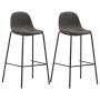 High table and stools set 3 pieces dark gray fabric by vidaXL, Furniture sets for kitchens and dining rooms - Ref: Foro24-305...