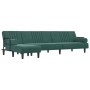 L-förmiges Schlafsofa aus dunkelgrünem Samt, 260 x 140 x 70 cm von vidaXL, Sofas - Ref: Foro24-3157244, Preis: 381,78 €, Raba...