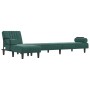 L-förmiges Schlafsofa aus dunkelgrünem Samt, 260 x 140 x 70 cm von vidaXL, Sofas - Ref: Foro24-3157244, Preis: 381,78 €, Raba...