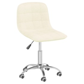 Silla de oficina giratoria de tela color crema de vidaXL, Sillas de oficina - Ref: Foro24-3086740, Precio: 76,06 €, Descuento: %