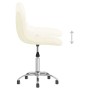 Silla de oficina giratoria de tela color crema de vidaXL, Sillas de oficina - Ref: Foro24-3086740, Precio: 76,99 €, Descuento: %