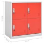 Locker cabinets 5 units of gray and red steel 90x45x92.5 cm by vidaXL, Lockers and storage cabinets - Ref: Foro24-3095229, Pr...