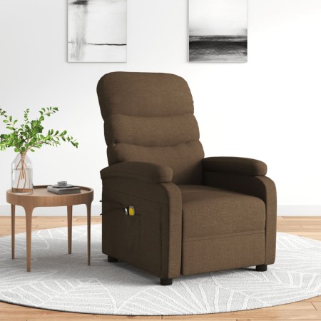 Sillón de masaje eléctrico tela marrón de vidaXL, Sillones de masaje eléctricos - Ref: Foro24-3073698, Precio: 225,01 €, Desc...