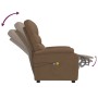 Brown fabric electric massage chair by vidaXL, Electric massage chairs - Ref: Foro24-3073698, Price: 225,01 €, Discount: %