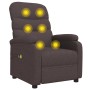 Sillón de masaje eléctrico tela marrón oscuro de vidaXL, Sillones de masaje eléctricos - Ref: Foro24-3073699, Precio: 245,19 ...