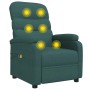 Sillón de masaje eléctrico tela verde oscuro de vidaXL, Sillones de masaje eléctricos - Ref: Foro24-3073700, Precio: 250,25 €...