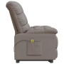 Taupe gray fabric reclining massage chair by vidaXL, Electric massage chairs - Ref: Foro24-289814, Price: 210,99 €, Discount: %