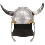 Viking fantasy LARP helmet in silver-plated steel by vidaXL, Collectible weapons - Ref: Foro24-286205, Price: 69,82 €, Discou...