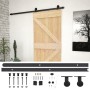 Sliding door with solid pine wood fittings 100x210 cm by vidaXL, Doors - Ref: Foro24-3057503, Price: 254,09 €, Discount: %