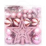 65-teiliges Weihnachtsornament-Set in Rosa/Rot/Weiß von vidaXL, Festliche Dekorationen - Ref: Foro24-330087, Preis: 40,99 €, ...