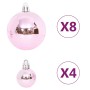 65-teiliges Weihnachtsornament-Set in Rosa/Rot/Weiß von vidaXL, Festliche Dekorationen - Ref: Foro24-330087, Preis: 40,99 €, ...