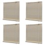 Natural bamboo roller blind 4 units 120x160 cm by vidaXL, Blinds and blinds - Ref: Foro24-278743, Price: 74,63 €, Discount: %