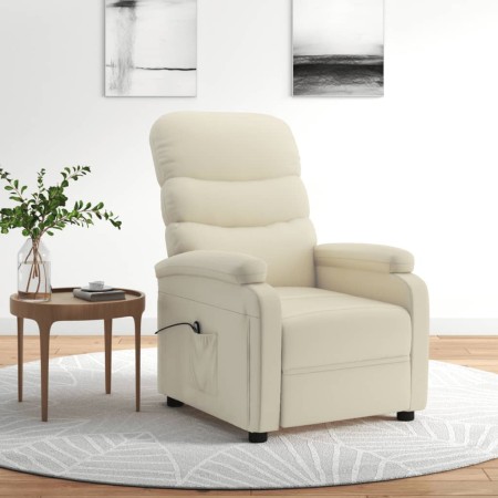 Cream Faux Leather Power Recliner by vidaXL, Armchairs - Ref: Foro24-3073671, Price: 219,99 €, Discount: %