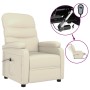 Cream Faux Leather Power Recliner by vidaXL, Armchairs - Ref: Foro24-3073671, Price: 219,99 €, Discount: %